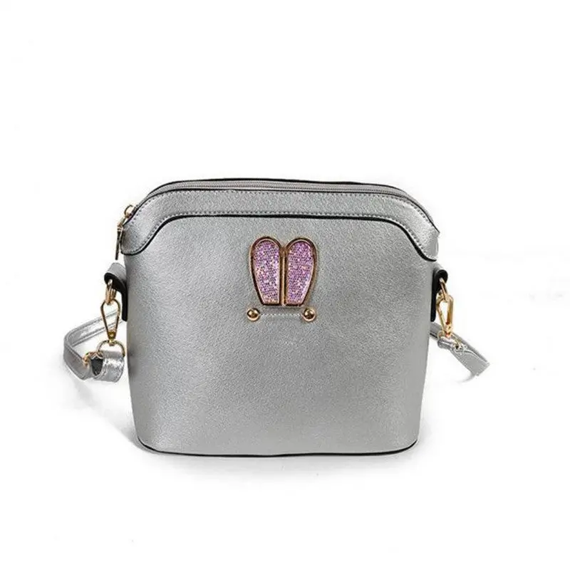 Women Crossbody Bags Girl Rabbit Ears Sweet Cameo Pu Leather Shell Handbag Shoulder Messenger Bag Bolsos Femenina 5