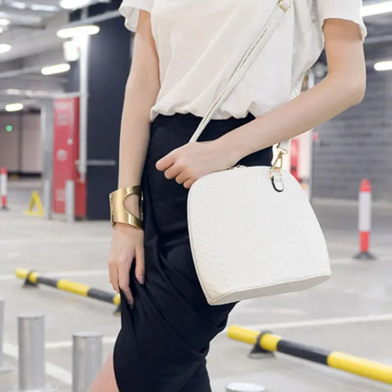 Women Crossbody Bags Messenger Vintage Retro Simple Pu Leather Shoulder Shell Bag Designer Bolsos Mujer 4
