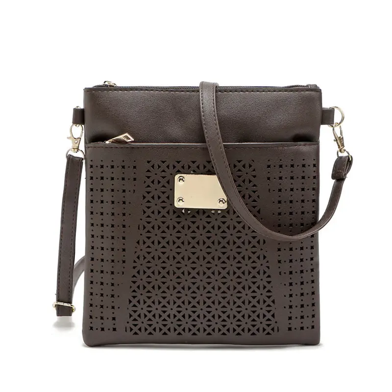 Women Crossbody Satchels Hollow Out Crossbody Shoulder Messenger Bags Flower Pu Leather Women's Hbags Bolsas 4