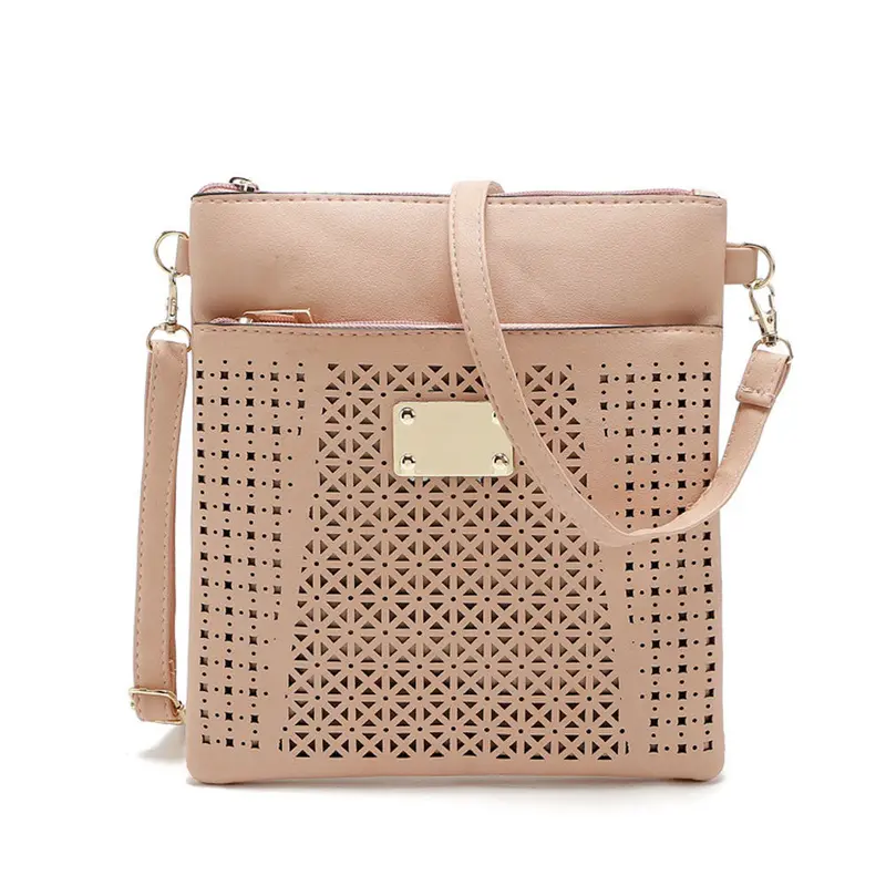 Women Crossbody Satchels Hollow Out Crossbody Shoulder Messenger Bags Flower Pu Leather Women's Hbags Bolsas 5