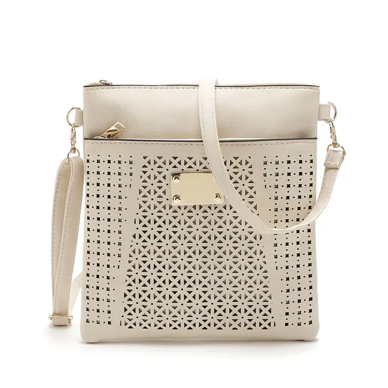 Women Crossbody Satchels Hollow Out Crossbody Shoulder Messenger Bags Flower Pu Leather Women's Hbags Bolsas 7