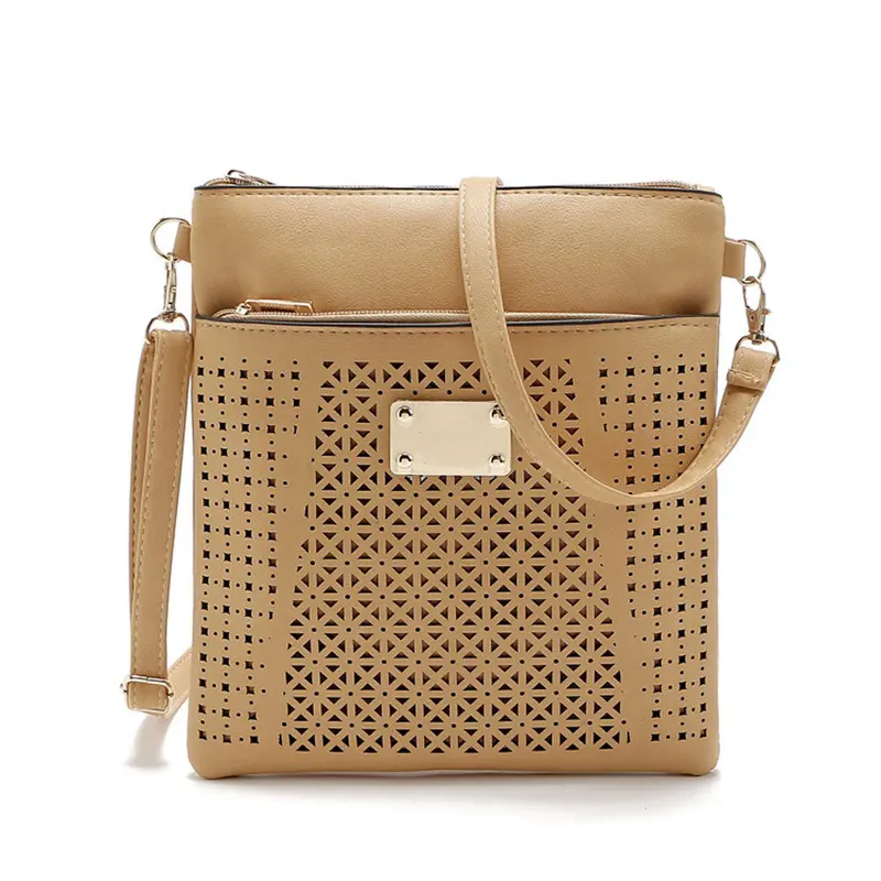 Women Crossbody Satchels Hollow Out Crossbody Shoulder Messenger Bags Flower Pu Leather Women's Hbags Bolsas 8