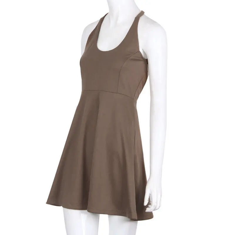 Women Dress Elegant Halter Strap Dress Work Office Casual Party Pencil Sheath Dress Plus Size Dress 5