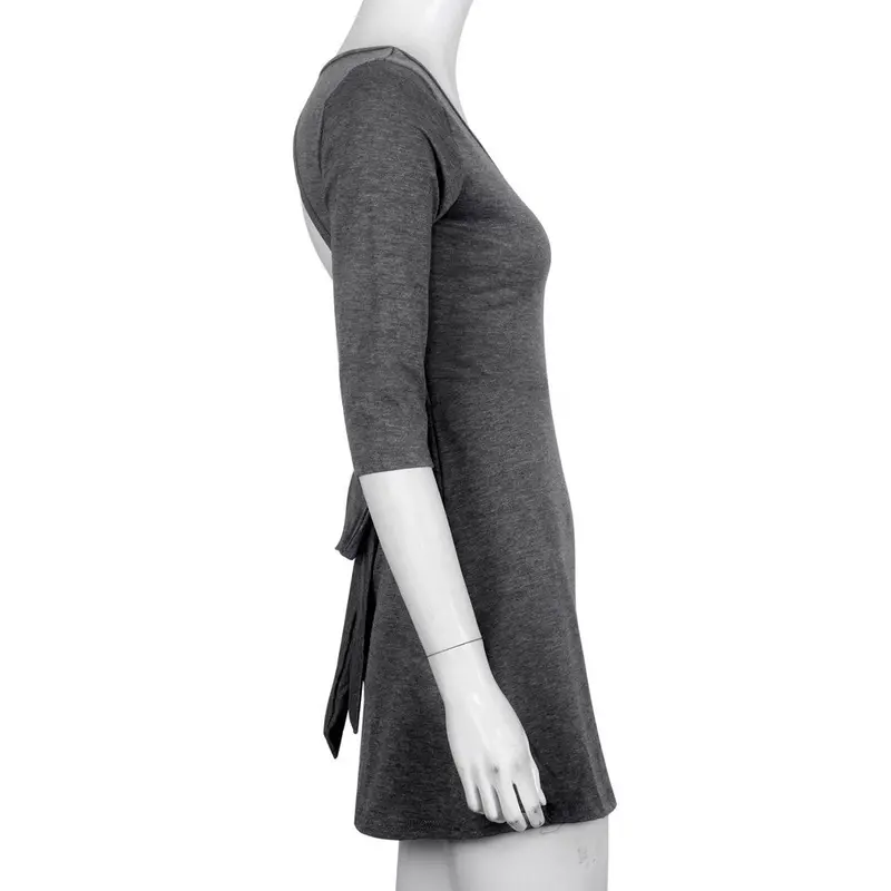 Women Dress Sexy Backless Dresses Casual Vestido De Festa Ol Office Workwear Plus Size Xxl 8