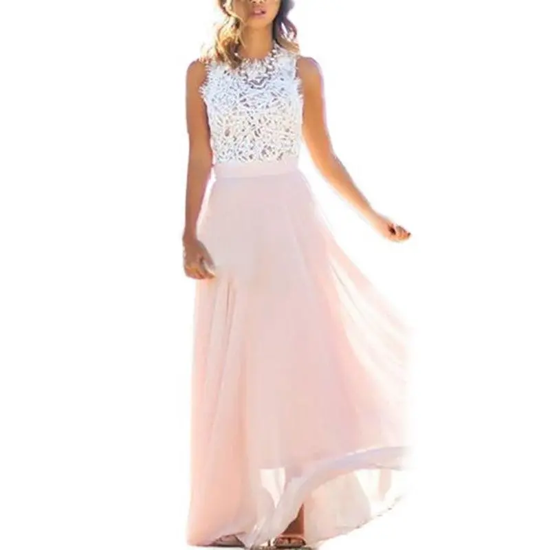 Women Dress Sexy Long Dresses Vestidos Lace Bohemian Beach Plus Size Solid Loose Vestido De Festa Bodysuit 1