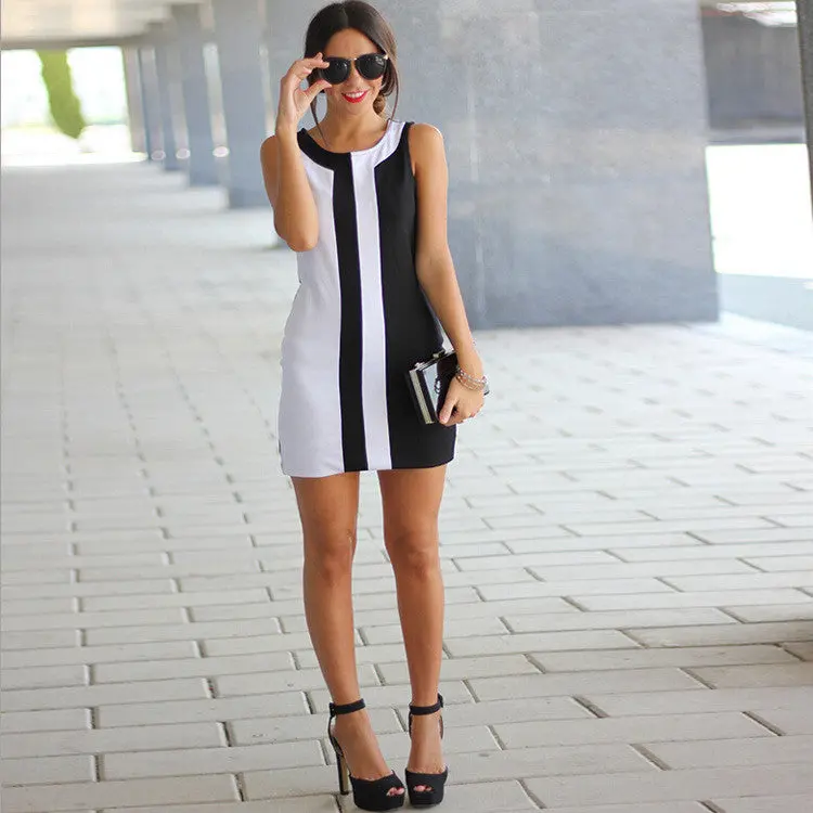 Women Dress Sexy Retro Sleeveless Party Mini Dress Ladies Dresses Vestido De Festa Plus Size Feida 4