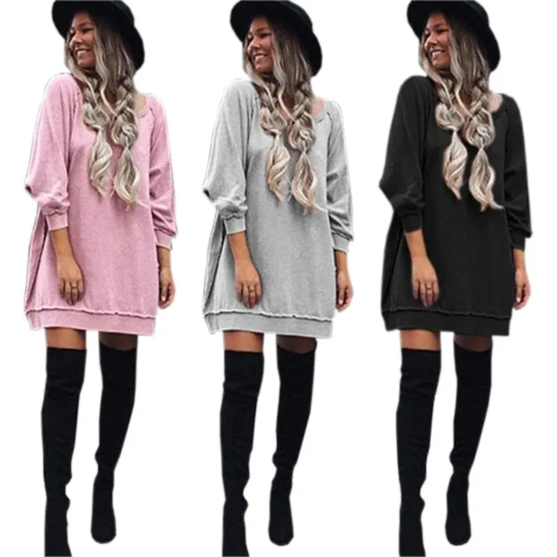 Women Dress Style Dress Sweatshirts Hoodies Dresses Plus Size Sexy Casual Dress Vestidos Gv383 4