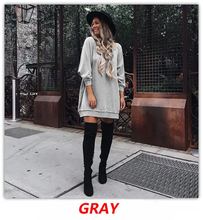 Women Dress Style Dress Sweatshirts Hoodies Dresses Plus Size Sexy Casual Dress Vestidos Gv383 5