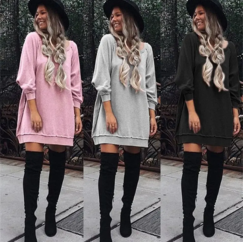 Women Dress Style Dress Sweatshirts Hoodies Dresses Plus Size Sexy Casual Dress Vestidos Gv383 8