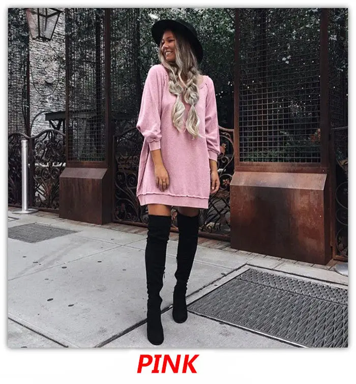 Women Dress Style Dress Sweatshirts Hoodies Dresses Plus Size Sexy Casual Dress Vestidos Gv383 9
