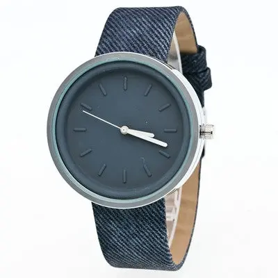 Women Dress Watch Simple Clock Relogio Feminino Pointer Pu Leather Band Quartz Wrist Watch 1