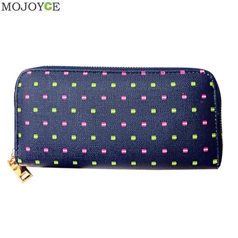Women Fashion Pu Leather Wallet Zip Around Case Purse Lady Long Handbag Bag Zip Around Case Purse Bolsa Business Card Holder 3