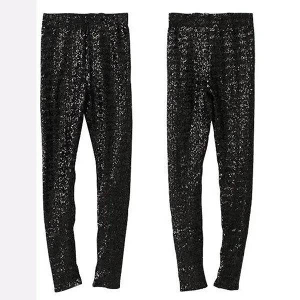 Women Fashion Sequin Stretchy Leggings Bling Paillette Slim Legging Pencil Pants 3 Colors 1