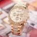 Women Geneva Gold Watch Diamond Analog Luxury Crystal Quartz Dress Clock Relogio Feminino 1