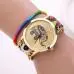 Women Girl Handmade Weaved Braided Elephant Bracelet Watch Dial Ladies Quarzt Watch Montre Relojes Mujer 1