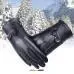 Women Girl Luxurious Pu Leather Super Warm Gloves Cashmere Bow 1