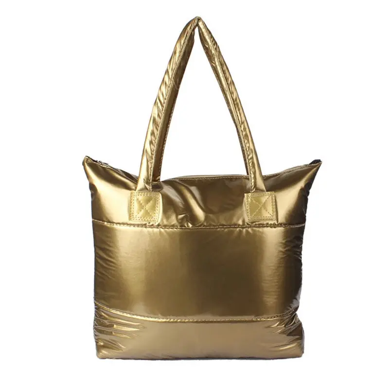 Women Girl Space Bale Cotton Totes Handbag Feather Down Shoulder Bag Handbags Satchel Bags Plus Bag Bolsa Bolso 1
