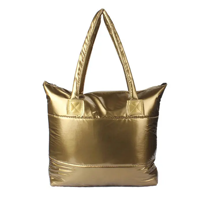 Women Girl Space Bale Cotton Totes Hbag Feather Down Shoulder Bag 1