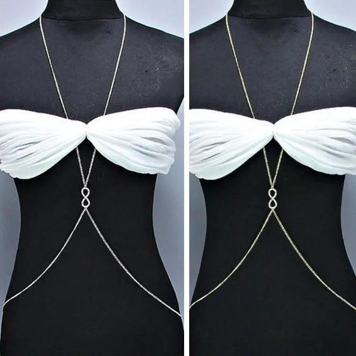 Women Girl Women Girl Sexy 8 Exotic Belly Waist Body Chain Statement Necklace Teast 1