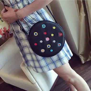 Women Girls Bags Ladies Cute Circular Trend Handbag Shoulder Bag Mini Satchel Bag 1