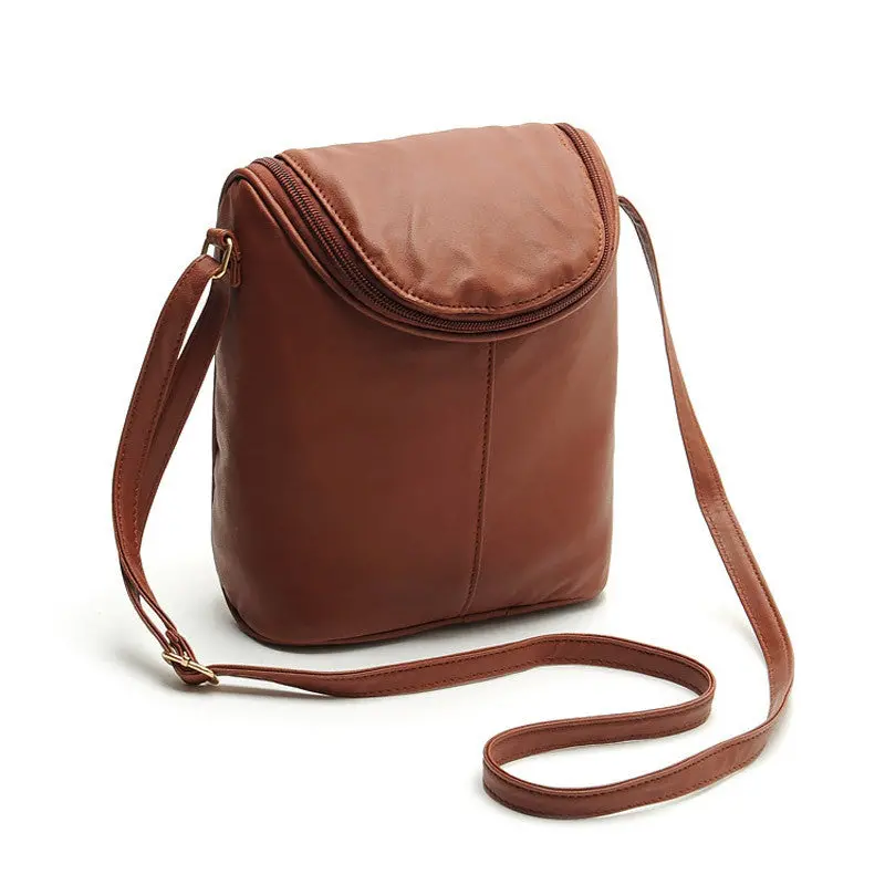 Women Handbag Crossbody Shoulder Purse Satchel Messenger Handbag Pu Leather Bucket Bag 2