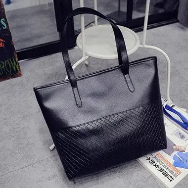 Women Handbag Pu Leather Shoulder Casual Tote Bag Satchel Large Messenger Bag Purse 1