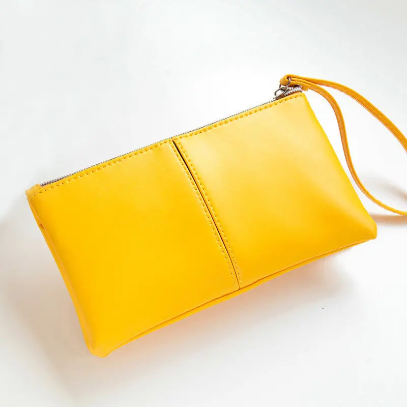 Women Hndbag Korean Zipper Clutch Handbag Pu Leather Wallet Card Bags Bolsa Femininas Smile 1