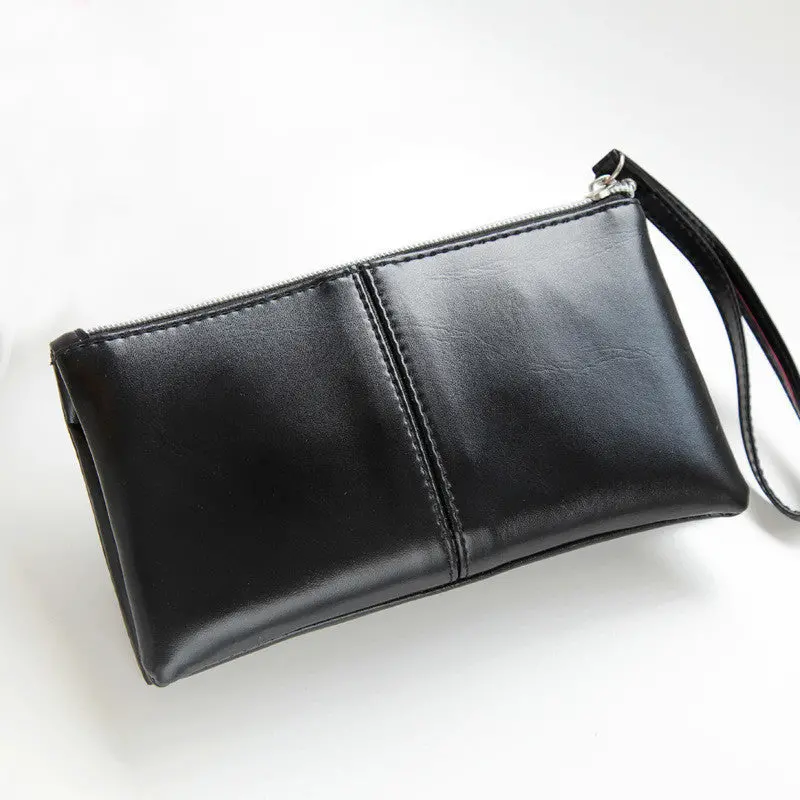 Women Hndbag Korean Zipper Clutch Handbag Pu Leather Wallet Card Bags Bolsa Femininas Smile 5