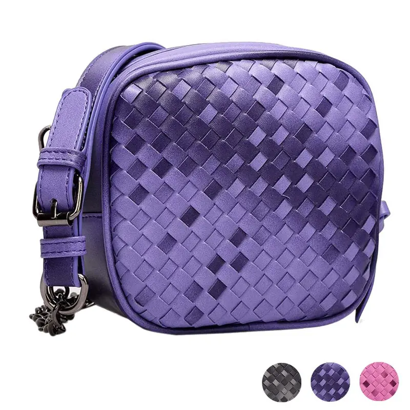 Women Hobo Pu Leather Weave Lady Messenger Hbag Shoulder Bag Totes 1