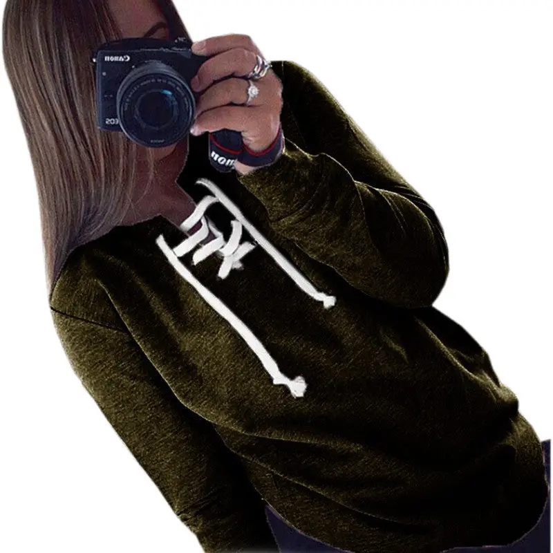 Women Hoodies Sweatshirt Casual Long Sleeve Solid Hoodie For Women 7 Colors Plus Size Hollow Out Hoody Gv333 11