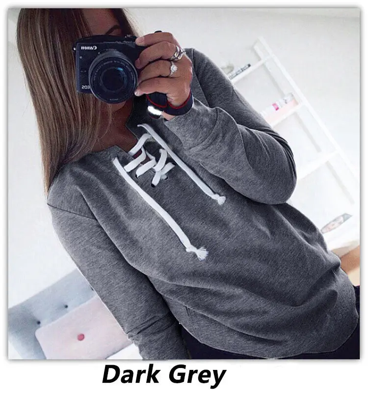 Women Hoodies Sweatshirt Casual Long Sleeve Solid Hoodie For Women 7 Colors Plus Size Hollow Out Hoody Gv333 5
