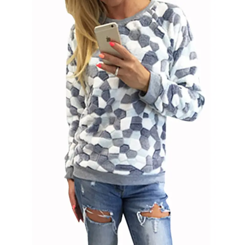 Women Hoodies Sweatshirts Long Sleeve O-Neck Warm Hoodies Women Casual Sweatshirt Pullover Top Gv315 5