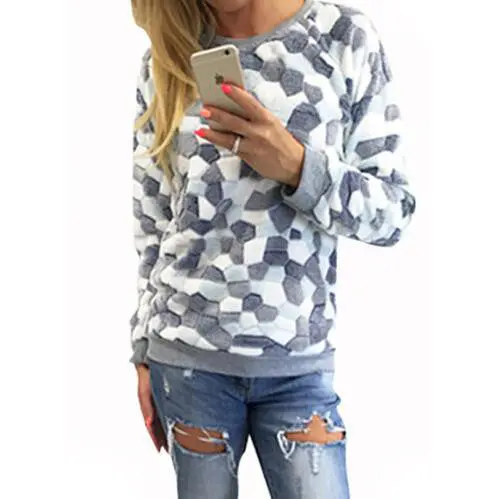 Women Hoodies Sweatshirts Long Sleeve O-Neck Warm Hoodies Women Casual Sweatshirt Pullover Top Gv315 6