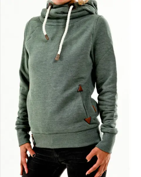 Women Hoody 7 Colors Long Sleeve Slim Zipper Pullovers Jumper Hoodies Coat Sweatshirt Hooded Pullover Gv474 8