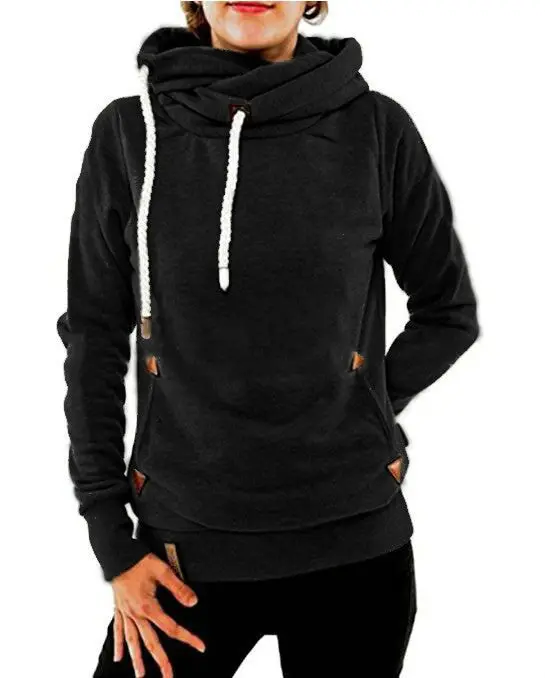 Women Hoody 7 Colors Long Sleeve Slim Zipper Pullovers Jumper Hoodies Coat Sweatshirt Hooded Pullover Gv474 9