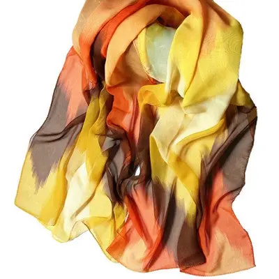 Women Ink Style Wrap Lady Shawl Chiffon Scarf Women Shawl Wrap Ladie Soft Scarves 1
