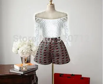 Women Lace Blouses Shirt Off Shoulder Slash Neck Ladies Lace Blusas Women Tops Sheer Floral Crochet Sexy Blouse 3