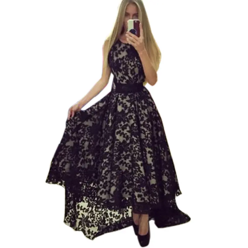Women Lace Dress Prom Party Wedding Long Dress Ball Gown Dresses 1