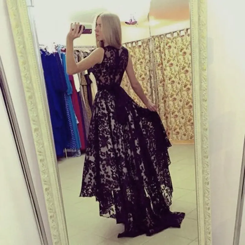 Women Lace Dress Prom Party Wedding Long Dress Ball Gown Dresses 3