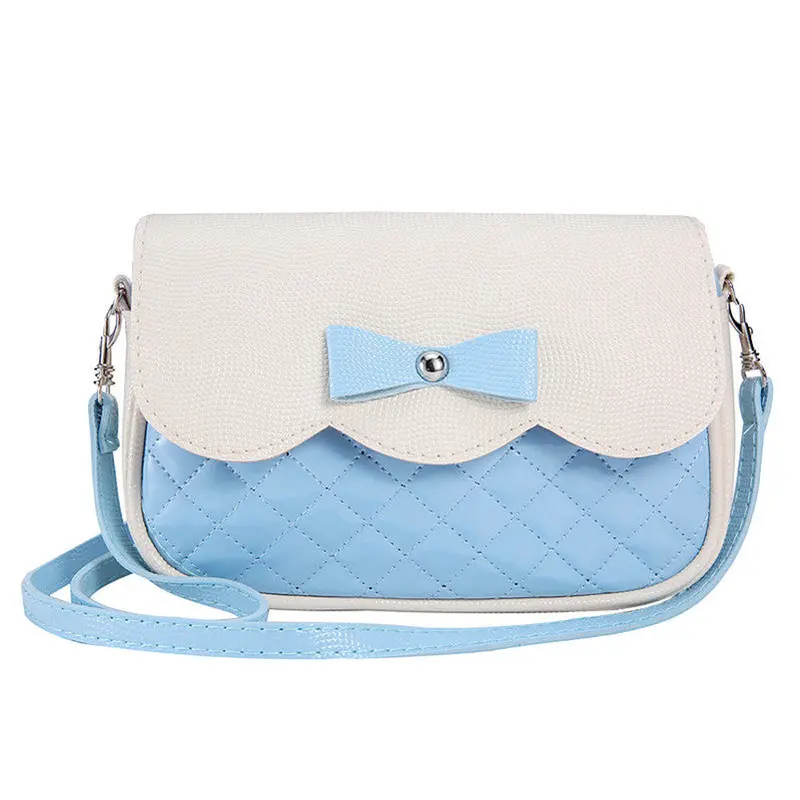Women Ladies 7 Messenger Bags Pu Leather Tote Satchel Lovely Girl Bowknot Crossbody Shoulder Hbags 5