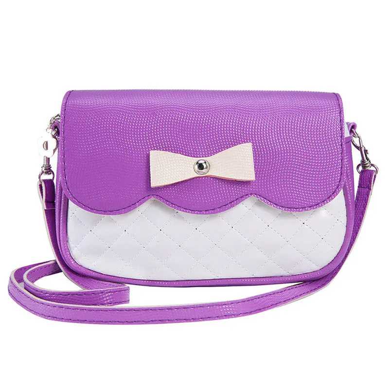 Women Ladies 7 Messenger Bags Pu Leather Tote Satchel Lovely Girl Bowknot Crossbody Shoulder Hbags 6