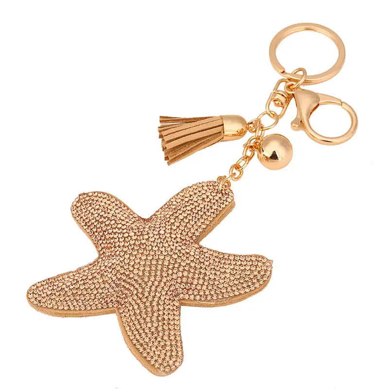 Women Ladies Rhinestone Tassel Keychain Bag Handbag Key Ring Car Key Pendant Feida 1