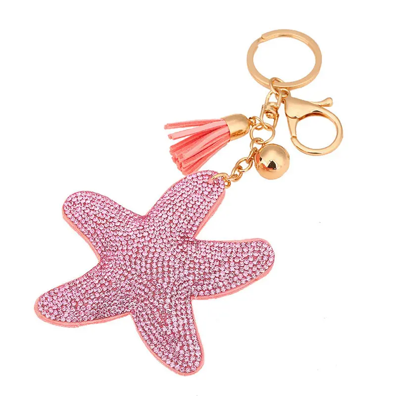 Women Ladies Rhinestone Tassel Keychain Bag Handbag Key Ring Car Key Pendant Feida 3
