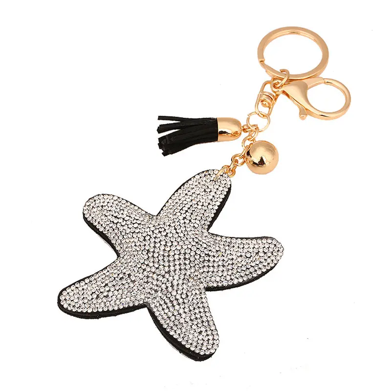 Women Ladies Rhinestone Tassel Keychain Bag Handbag Key Ring Car Key Pendant Feida 5