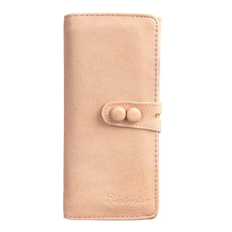 Women Ladies Wallet Small Solid Fresh Purse Mobile Phone Bag Leather Solid Clutch Carteira Feminina Card Holder Clutch Wallets 1