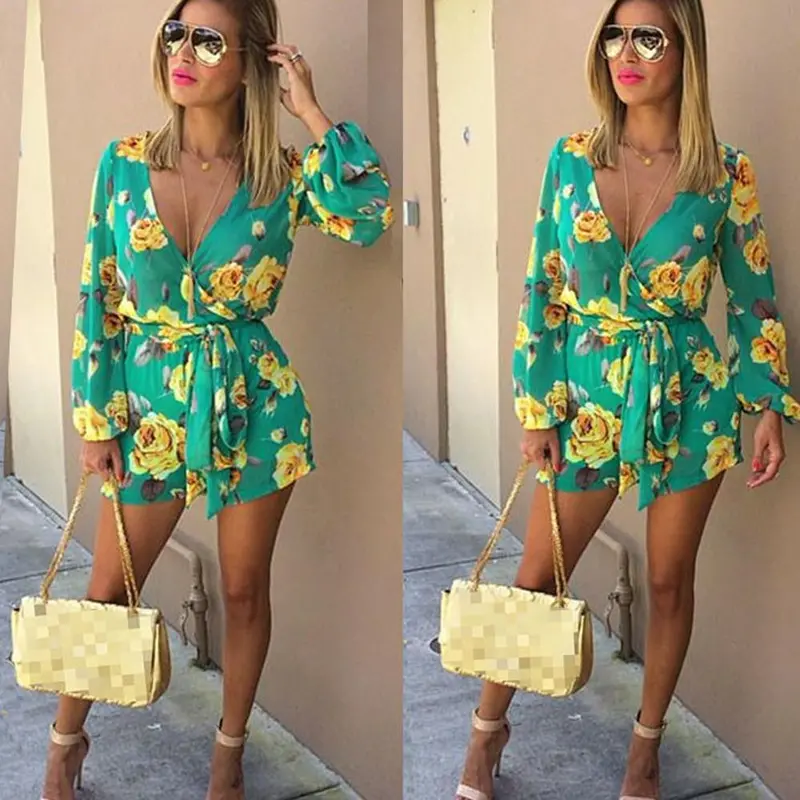 Women Lady Clubwear Flora Playsuit Bodycon Party Jumpsuit Romper Trousers We Love Jumpsuit For Beautiful Life 1