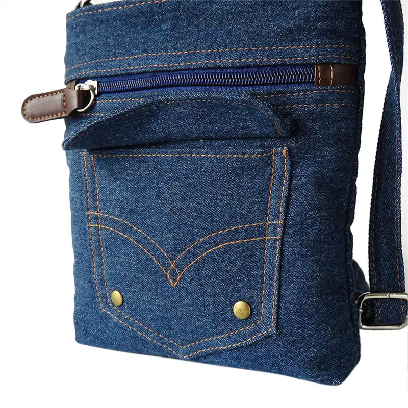 Women Lady Denim Hbag Messenger Hobo Bag Shoulder Bags Tote Purse Casual 1