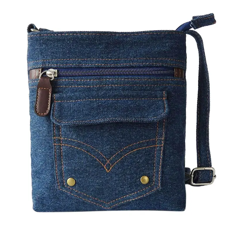Women Lady Denim Hbag Messenger Hobo Bag Shoulder Bags Tote Purse Casual 2