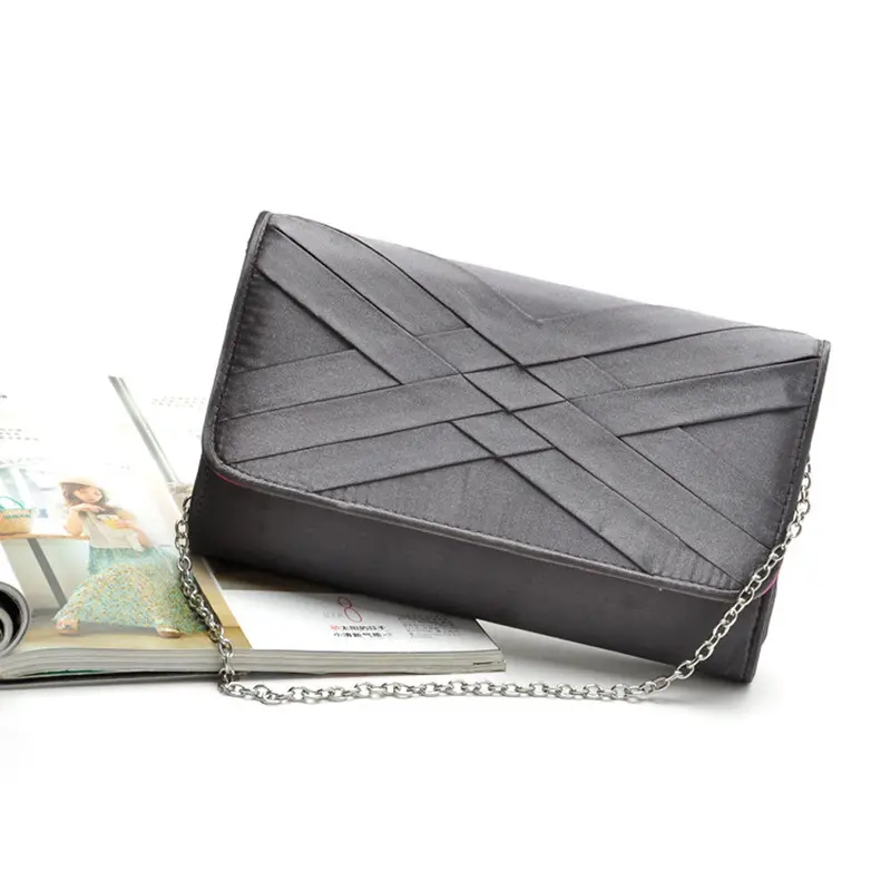 Women Lady Interwoven Satchel Handbag Shoulder Tote Bag Cross Body Shoulder Bags Chain Bolsa 1