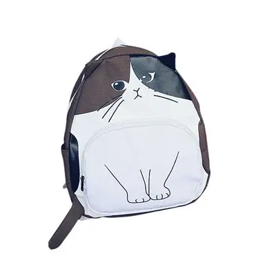 Women Lady School Bags Backpack Cute Cat Printing Backpacks For Teenage Girls Shoulder Bag Large Capacity Rucksack 2